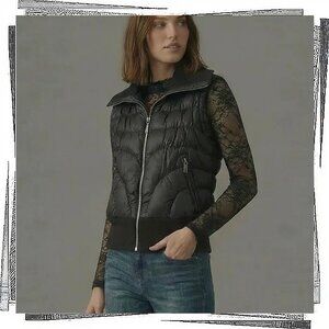 Warm & Cozy  ZipUp Puffer Vest / Jacket  in Black (S)